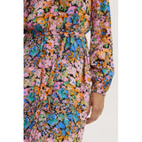 ICHI ICHI dame kjole IHDUNALA Restudsalg Pink multi flower
