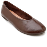 SHOES Isa dame ballerina sko 9787 Shoes Brown