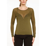 Liberté LIBERTÉ dame MESH DOT T-shirt Army