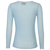 Liberté LIBERTÉ dame bluse MESH Blouse LIGHT BLUE SMALL FLOCK DOT