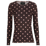 Liberté LIBERTÉ dame bluse MESH Blouse PLUM ROSE BIG DOT