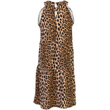 Liberté LIBERTE dame kjole ALMA Dress LUX LEO - NEON ORANGE