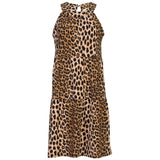 Liberté LIBERTE dame kjole ALMA Dress LUX LEO - NEON ORANGE