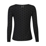 Liberté LIBERTÈ dame mesh LS Blouse BLACK HEART