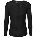 Liberté LIBERTÈ dame mesh LS Blouse BLACK MEDIUM HEART