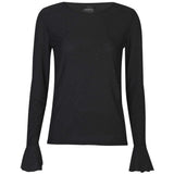 Liberté LIBERTÈ dame mesh LS Blouse BLACK BLACK DIAMOND DOT