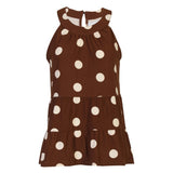 Liberté LIBERTÉ dame top ALMA Top BROWN CREME DOT