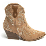 SHOES Jacqueline dame cowboystøvler 9676A Restudsalg Camel