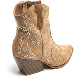 SHOES Jacqueline dame cowboystøvler 9676A Restudsalg Camel