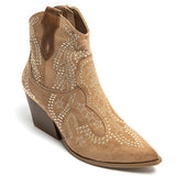 SHOES Jacqueline dame cowboystøvler 9676A Restudsalg Camel