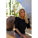 Liberté Liberte dame bluse WINNIE Restudsalg Black