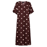 Liberté Liberte dame kjole DOTTI Dress PLUM ROSE BIG DOT