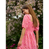 Liberté Liberté kjole gro Dress Pink Flower