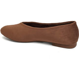 SHOES Luppa dame ballerina sko 9871 Shoes Mocca