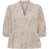 MARTA DU CHATEAU Marta Du Chateau Dame Bluse MdcSafiya Blouse Beige