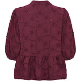 MARTA DU CHATEAU Marta Du Chateau Dame Bluse MdcSafiya Blouse Bordeaux