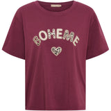 MARTA DU CHATEAU Marta Du Chateau Dame T-Shirt MdcLuana T-shirt Bordeaux