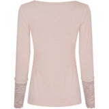 MARTA DU CHATEAU Marta Du Chateau dame bluse 11297 T-shirt long sleeves Cipria