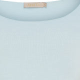 MARTA DU CHATEAU Marta Du Chateau dame bluse 11297 T-shirt long sleeves Denim Chiaro