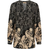 MARTA DU CHATEAU Marta Du Chateau dame bluse MdcAstrid 8128 Restudsalg Nero3277