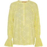 MARTA DU CHATEAU Marta Du Chateau dame bluse MdcBianca Restudsalg Giallo Cold Wash