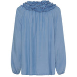 MARTA DU CHATEAU Marta Du Chateau dame bluse MdcJulietta Blouse Light blue