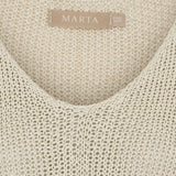 MARTA DU CHATEAU Marta Du Chateau dame strik 7010 Knit Cream103