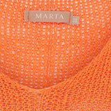 MARTA DU CHATEAU Marta Du Chateau dame strik 7010 Knit Orange113