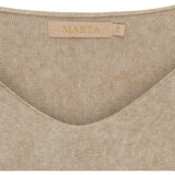 MARTA DU CHATEAU Marta Du Chateau dame strik MDCCelina 5002 Knit Medium Beige