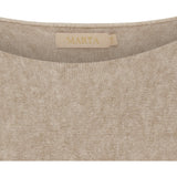 MARTA DU CHATEAU Marta Du Chateau dame strik MDCDagmar 5001 Knit Medium Beige