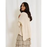 MARTA DU CHATEAU Marta Du Chateau dame strik MdcMille 18236 Restudsalg Beige