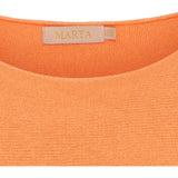 MARTA DU CHATEAU Marta Du Chateau dame strik MdcSia 5003 Knit Orange Fluo