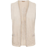 MARTA DU CHATEAU Marta du chateau dame vest 6309 Restudsalg Beige1652