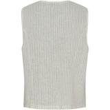 MARTA DU CHATEAU Marta Du Chateau dame vest MdcEdel Restudsalg Stripe Grey
