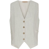 MARTA DU CHATEAU Marta Du Chateau dame vest MdcEdel Restudsalg Stripe Grey