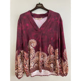 MARTA DU CHATEAU Marta du Chateau Dame Bluse MdcAnice 8940 Blouse Bordeaux