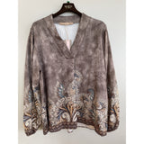 MARTA DU CHATEAU Marta du Chateau Dame Bluse MdcAnice 8940 Blouse Fango