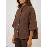 MARTA DU CHATEAU Marta du Chateau Dame Jakke MdcValencia 248370Teddy Jacket Marrone9
