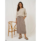 MARTA DU CHATEAU Marta du Chateau Dame Nederdel MdcGarda 8758 Skirt Fango60