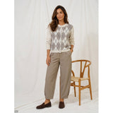 MARTA DU CHATEAU Marta du Chateau Dame Strik MdcNovara 9727 Knit Beige/Fango
