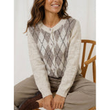 MARTA DU CHATEAU Marta du Chateau Dame Strik MdcNovara 9727 Knit Beige/Fango