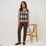 MARTA DU CHATEAU Marta du Chateau Dame Strik MdcNovara 9727 Knit Fango/Moro