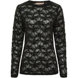 MARTA DU CHATEAU Marta du Chateau Dame langærmet blonde t-shirt MdcPrimula 8941 LS Tee Black