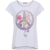 MARTA DU CHATEAU Marta du Chateau dame T-Shirt MdcMarie 1535 T-shirt Multi Peace
