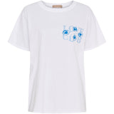 MARTA DU CHATEAU Marta du Chateau dame T-shirt MdcInge -0532 Restudsalg White/Azzuro