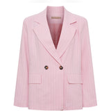 MARTA DU CHATEAU Marta du Chateau dame blazer MdcMarissa 8232 Blazer Pink Stripe
