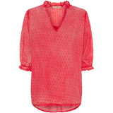 MARTA DU CHATEAU Marta du Chateau dame bluse 1471 Restudsalg Rosso4539