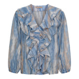 MARTA DU CHATEAU Marta du Chateau dame bluse MdcAlena 8108 Shirt JeansGA7884n