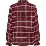 MARTA DU CHATEAU Marta du Chateau dame bluse MdcBrook 7648 Shirt Bordeaux10882tpd