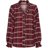MARTA DU CHATEAU Marta du Chateau dame bluse MdcBrook 7648 Shirt Bordeaux10882tpd